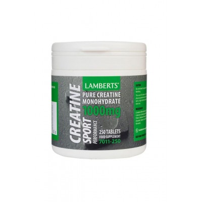 LAMBERTS Καθαρή Μονουδρική Κρεατίνη 1000mg